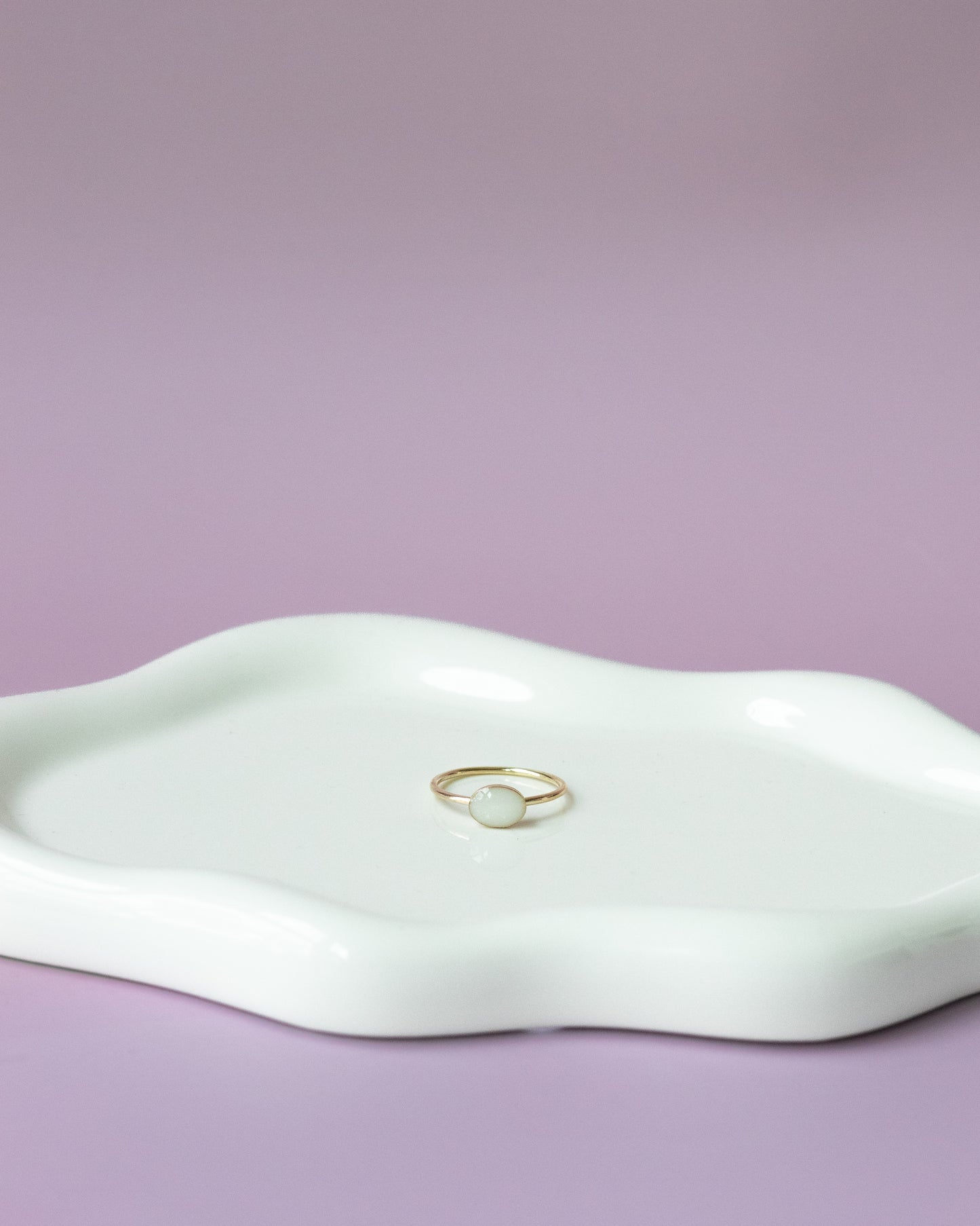 Gold filled horizontal oval