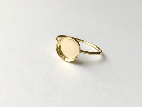 Gold filled round ring