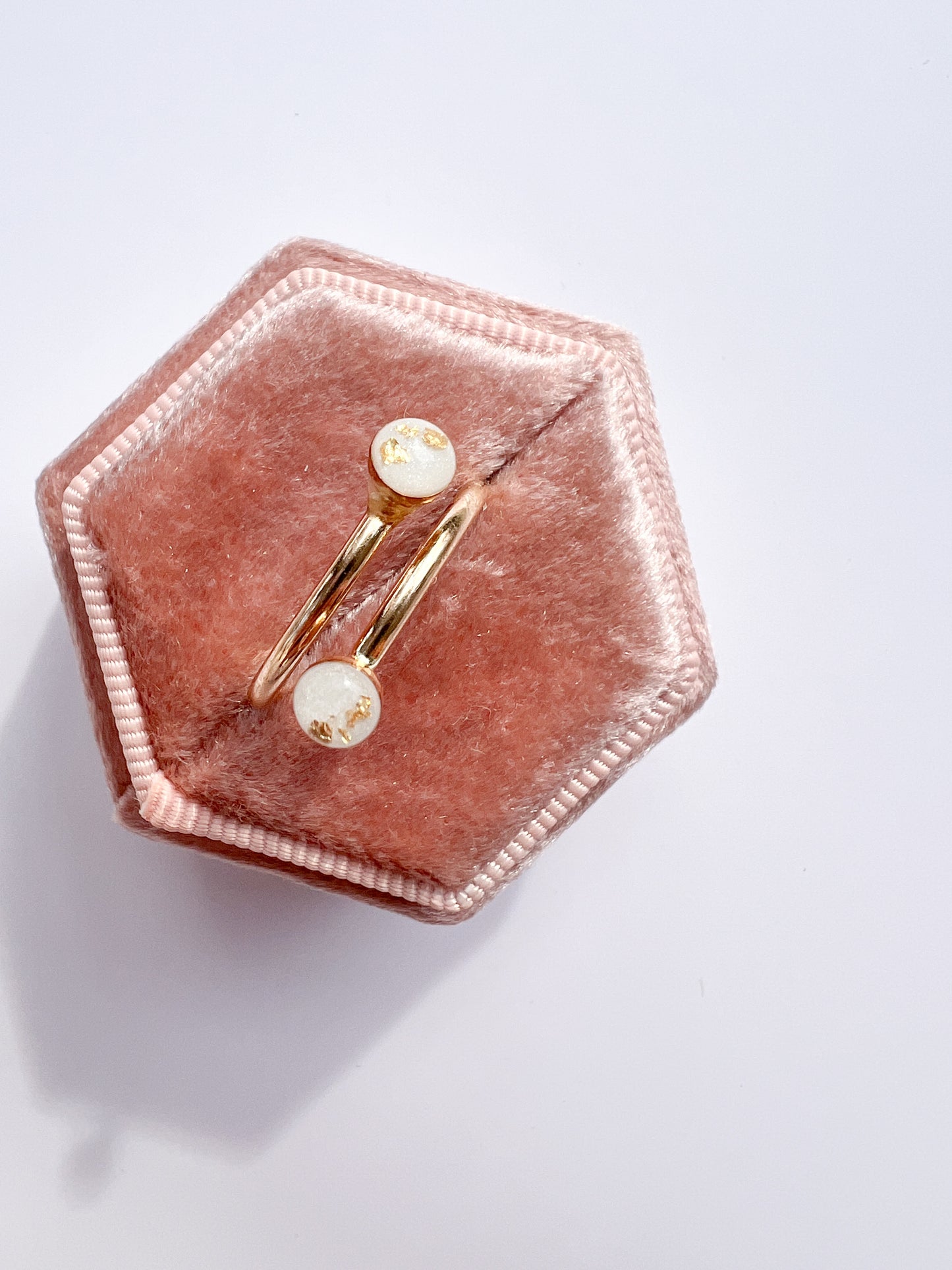 Adjustable double gold fill ring