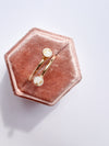 Adjustable double gold fill ring