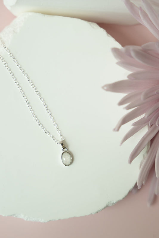 Sterling silver oval
