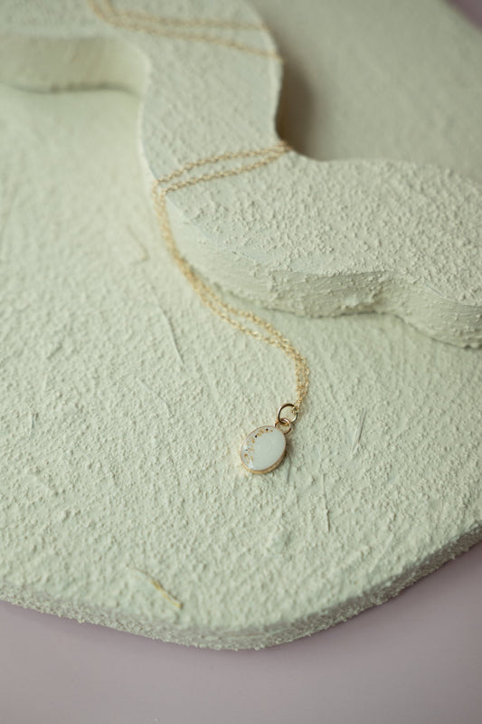 Gold filled Oval necklace