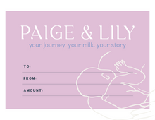  Paige & Lily creations gift card