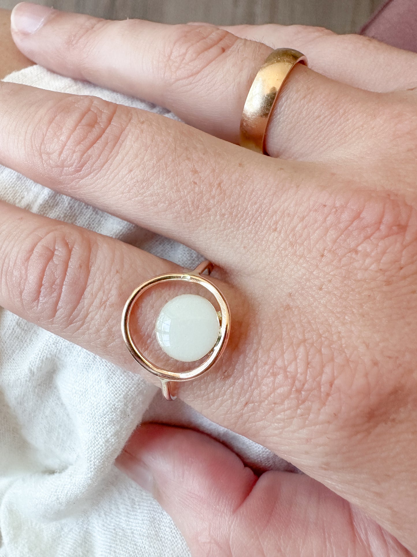 Open circle ring